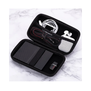 ⁦Portable Multifunctional Earphone Holder Case Data Cable Packing Box Travel Waterproof Storage Bag Box for Power Bank Hard Disk⁩ - الصورة ⁦3⁩
