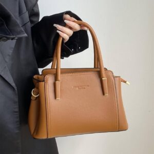⁦Fashionable Versatile Texture Tote Bag With Large Capacity And Multiple Compartments For Handhold⁩ - الصورة ⁦2⁩