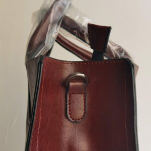 ⁦Ladies PU Retro Handbag Casual Large Messenger Bag⁩ - الصورة ⁦4⁩