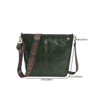 ⁦Vintage Large Capacity Wide Shoulder Strap Crossbody Bag⁩ - الصورة ⁦2⁩