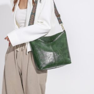⁦Vintage Large Capacity Wide Shoulder Strap Crossbody Bag⁩ - الصورة ⁦4⁩