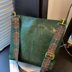 ⁦Vintage Large Capacity Wide Shoulder Strap Crossbody Bag⁩ - الصورة ⁦6⁩