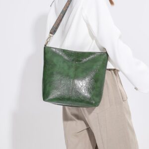 ⁦Vintage Large Capacity Wide Shoulder Strap Crossbody Bag⁩ - الصورة ⁦7⁩